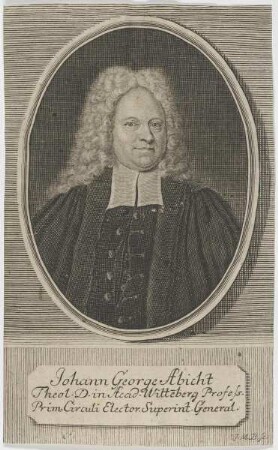 Bildnis des Johann George Abicht