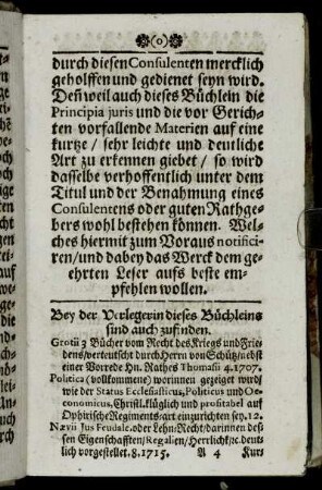 Bey der Verlegerin dieses Büchleins sind auch zufinden.