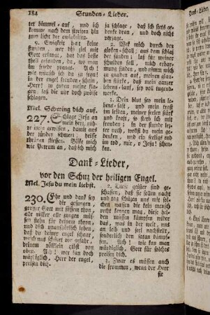 184-189, Dank-Lieder; Erndt-Lieder (230-234)