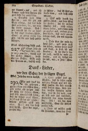 184-189, Dank-Lieder; Erndt-Lieder (230-234)