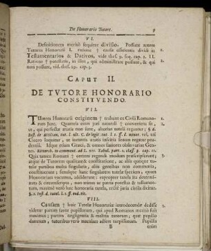 Caput II. De Tutore Honorario Constituendo.