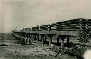 Eisenbeton-Landungsbrücke Colonia, Uruguay, 1928
