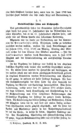 §. 8. Gottesdienstliches Leben und Kirchenzucht.