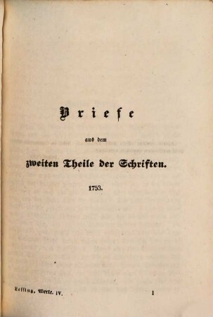 G. E. Lessing's gesammelte Werke. 4