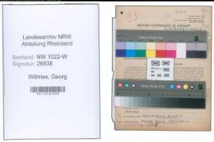 Entnazifizierung Georg Willmes , geb. 11.03.1901 (Gastwirt)