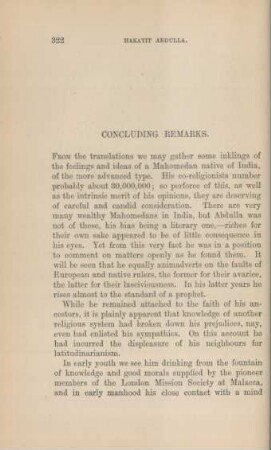 Concluding remarks