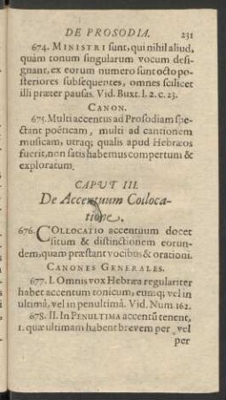 Caput III. De Accentuum Collocatione