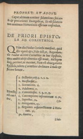 De Priori Epistola Ad Corinthios.