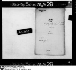 Korrespondenz des Generalgouverneurs Baron Nils Gyllenstierna mit dem Abbé und außerordentlichen Envoyé Stephan Bidal in Hamburg