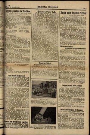 Zweite Ausgabe vom Montag, den 20. November 1939.