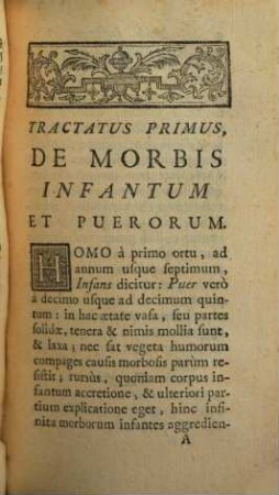 Tractatus Duo Pathologici, 1. De Moribs Puerorum