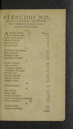Elenchus nomina eorum