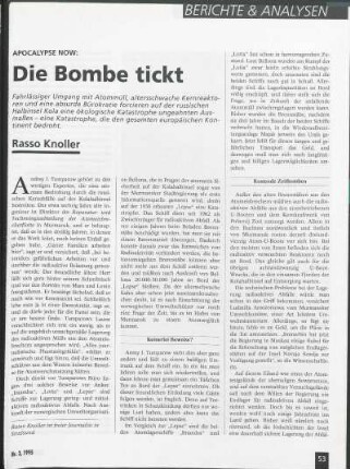 Apocalypse now: Die Bombe tickt