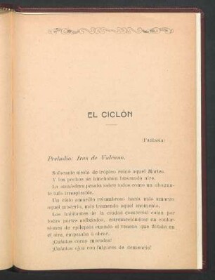 Preludio: Iras de Vulcano