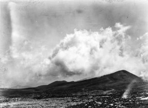 Talboden mit Seitenmoräne am Cerro Negro Overo : Glazial geformte Landschaft