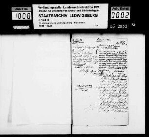 Gesuch des Käsehändlers Johann Peter Bilgery von Hüttisau (Vorarlberg), um Aufnahme in das württ. Staatsbürgerrecht zwecks bürgerlicher Aufnahme in Oeffingen