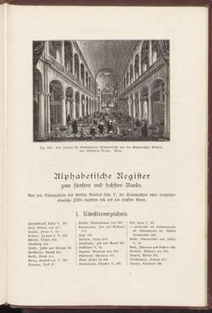 Alphabetisches Register zum fünften und sechsten Bande.