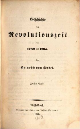 Geschichte der Revolutionszeit : von 1789 bis 1795, 2