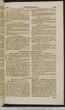 Psalmi XLVI. Dispositio. Asylum fidelium. Deus bellator optimus maximus. Deo duce tuti