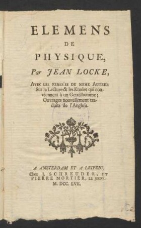 Elemens De Physique