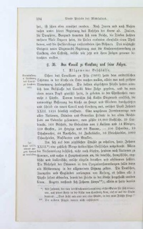 §. 36. Das Concil zu Constanz und seine Folgen
