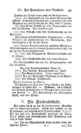 V. Die Friedrichsstadt