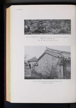 Abb. 257. Buddhistische Engelsgestalten aus dem "Großen Grab" von Sammyori. (Mitte des 6. Jahrhunderts). (Vgl. die Abb. 347-349; 467 u. 481.)