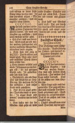 Vom jüngsten Gericht und Aufferstehung der Todten.