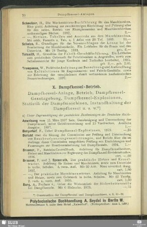 X. Dampfkessel-Betrieb