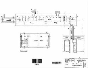 Kornwestheim Pbf: Verwaltungsgebäude Rbf - Luftschutzraum Nebengeb.