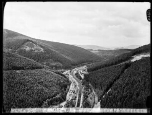 Blick vom Bärenstein auf dem Bahnhof Oberhof