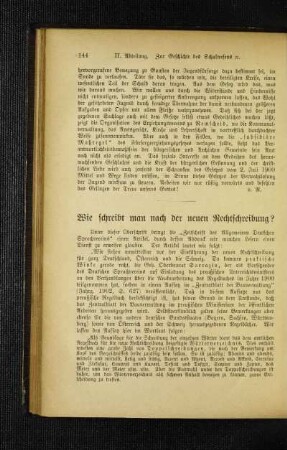 Wie schreibt man nach der neuen Rechtschreibung?