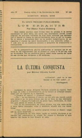 1920004155: La ultima conquista