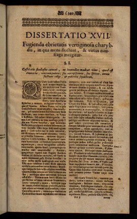 349-374, Dissertatio XVII.
