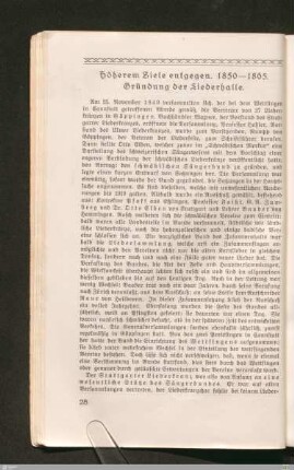 Höherem Ziele entgegen. - 1850-1865. - Gründung der Liederhalle
