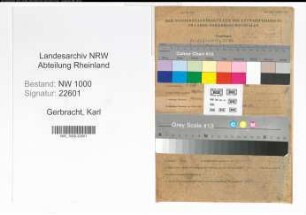 Entnazifizierung Karl Gerbracht, geb. 03.11.1893 (Lehrer)