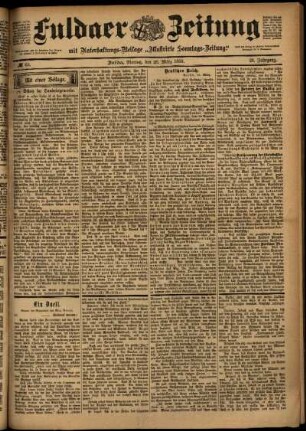 Ausgabe vom Montag, den 20. März 1899.