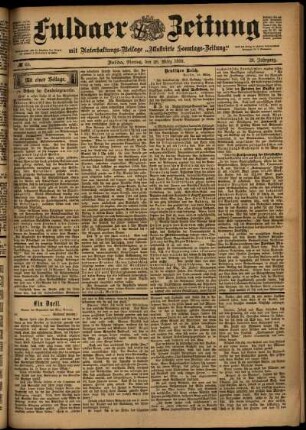Ausgabe vom Montag, den 20. März 1899.