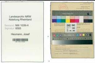 Entnazifizierung Josef Heumann , geb. 10.07.1909 (Mechaniker)