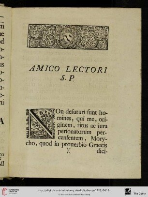 Amico Lectori