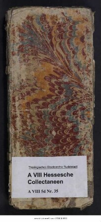 Friedrich Karl von Schwarzburg-Rudolstadt: Tagebuch