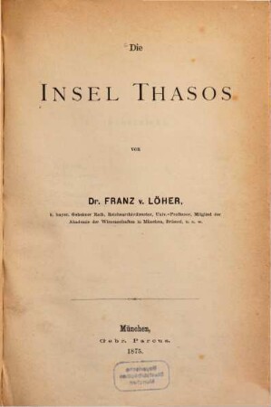Die Isel Thasos