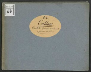 Cristo condannato, Excerpts, Coro, vl (2), vla (2), b - BSB Coll.mus.Max. 64 : Gesù Cristo condannato // Cantata // di Antonio Caldara