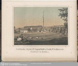 Pressspahn-, Papier- und Pappenfabrik v. Sendig & Reussmann's Nachfolger in Zwönitz. I.