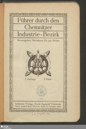 Führer durch den Chemnitzer Industrie-Bezirk