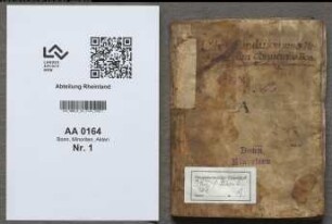 Kopiar A: Liber fundationum et memoriarum conventus Bonnensis fratrum minorum