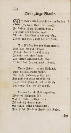 Der thätige Glaube