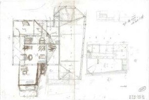 Hildebrand, Adolf von; München, Perfallstr.; Haus Hildebrand - frühes Projekt (Grundriss)