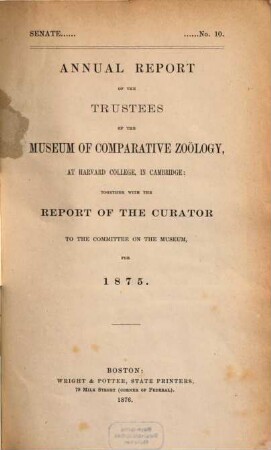 Annual report. 1875 (1876)
