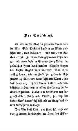 Der Entschluß.